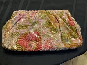 Vintage Stunning HOBO Snakeskin Floral Bag - New With Tags!
